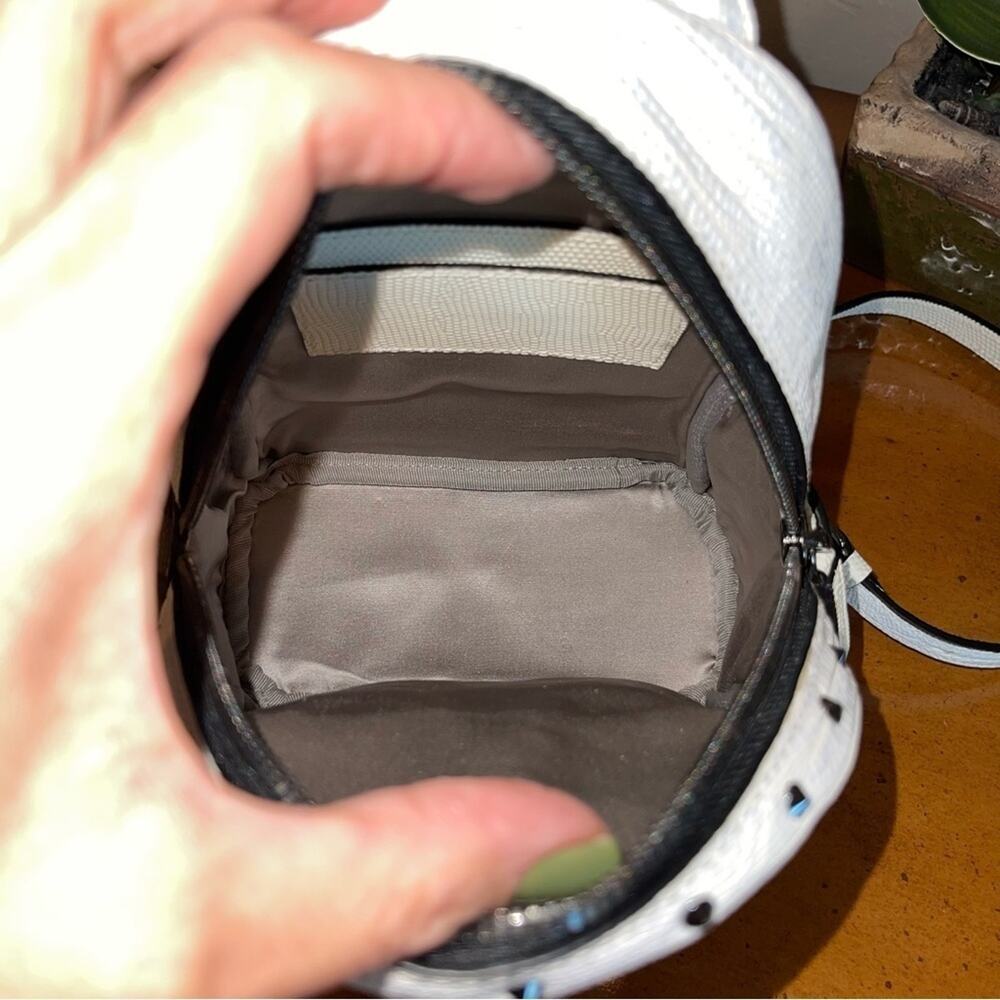 RARE MCM Swarovski Crocodile Leather Mini Backpack White NWOT - Picture 9 of 11